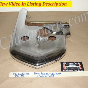OEM 1966 Cadillac Deville Eldorado Calais Fleetwood RIGHT PASSENGER SIDE UPPER FRONT BUMPER END #3513679